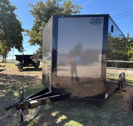 New 2026 Family Trailer 8.5x16 Tandem Axles - 5200lbs axles Cargo / Enclosed Trailer- Screwless Exterior- Blackout Pkg- Rear Spoiler