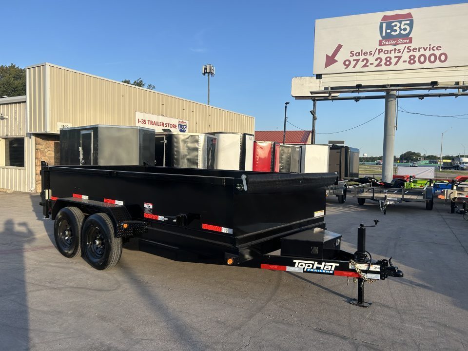 New 2027 Top Hat Trailers DE14 14'x83"x2' Dump Trailer