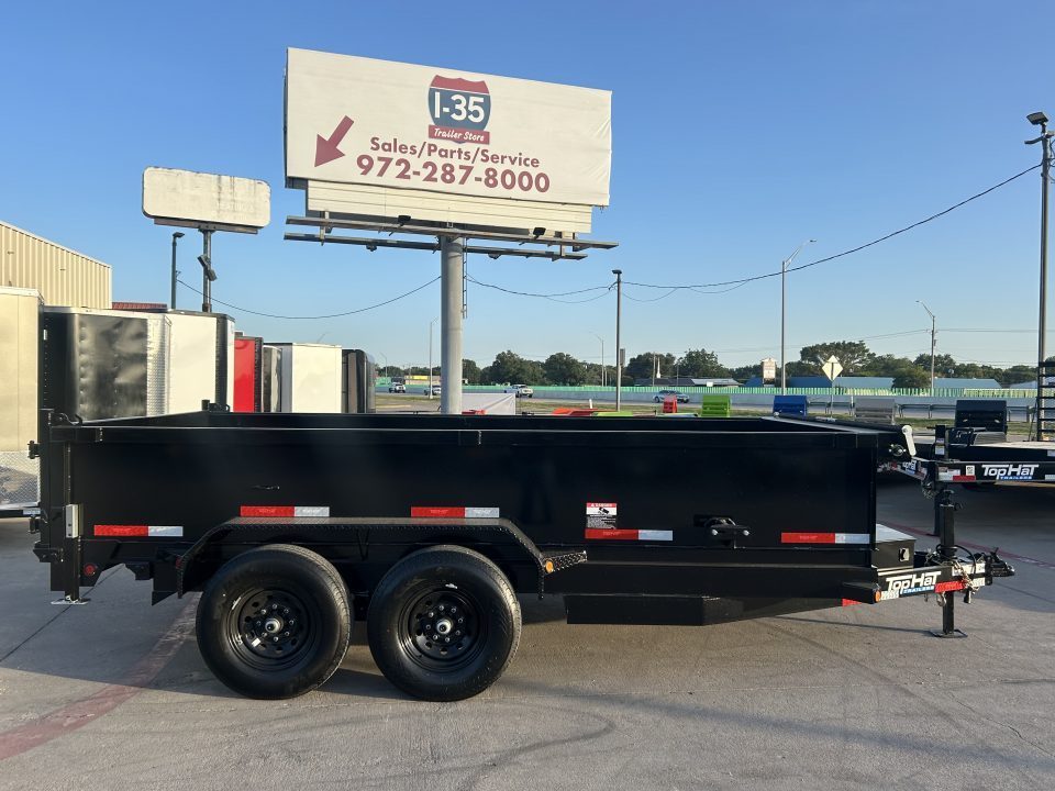 New 2027 Top Hat Trailers DE14 14'x83"x2' Dump Trailer
