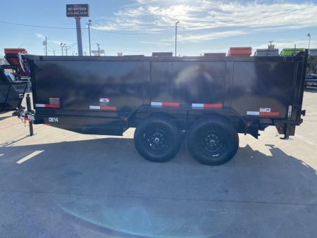 New 2027 Top Hat Trailers DE14 7'x14"x3' Dump Trailer