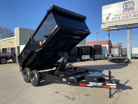 New 2027 Top Hat Trailers DE14 7'x14"x3' Dump Trailer