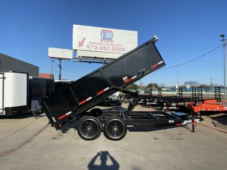 New 2027 Top Hat Trailers DE14 7'x14"x3' Dump Trailer