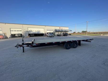 New 2027 H&H Trailers 102x22 Power Tilt Bumper Pull Deckover 15K Equipment Trailer