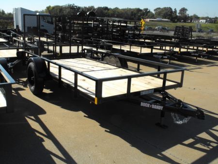 New Utility Trailer 6 X 12 Rear Spring Assisted Gate 4'