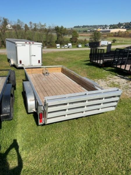 Used USED 2026 Legend 7x14 Tandem Open Deluxe Utility Trailer w/ 80 x 48 Bi-Fold Gate