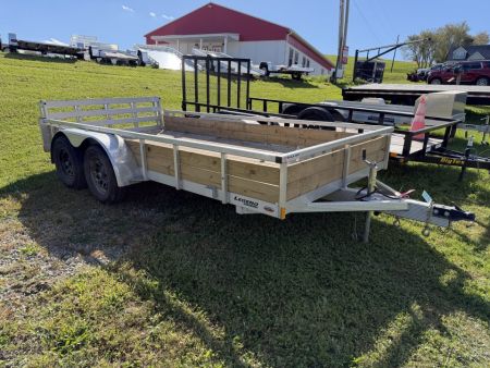Used USED 2026 Legend 7x14 Tandem Open Deluxe Utility Trailer w/ 80 x 48 Bi-Fold Gate