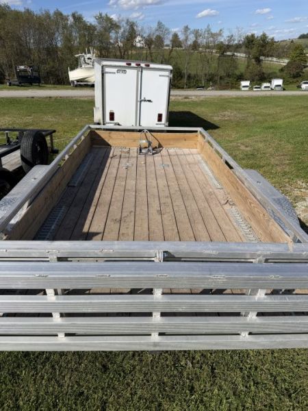 Used USED 2026 Legend 7x14 Tandem Open Deluxe Utility Trailer w/ 80 x 48 Bi-Fold Gate