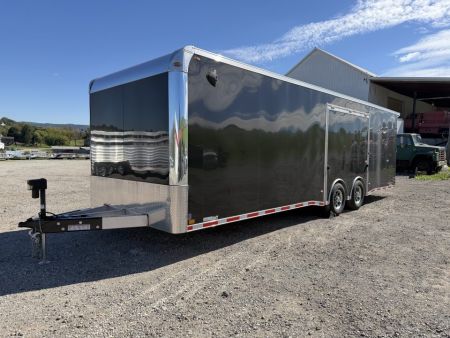 Used USED 2025 Legend 8.5 x 28 HD Trailmaster Race Series Car Hauler w/ Ramp