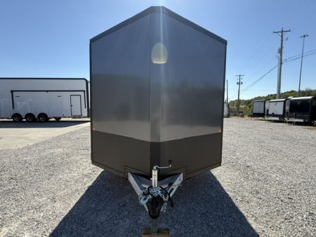 New Stealth Aluminum Enclosed 8.5x20 XLT Pro Series 7K- Black W/ Black Trim, Escape Door and Rear Wing