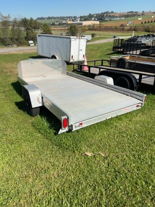 Used USED 2019 Aluma 12' UTV Trailer w/ Slide Out Ramp (69" Long)