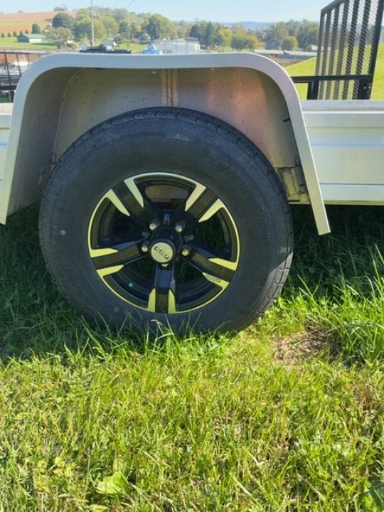 Used USED 2019 Aluma 12' UTV Trailer w/ Slide Out Ramp (69" Long)