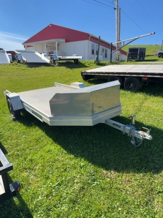 Used USED 2019 Aluma 12' UTV Trailer w/ Slide Out Ramp (69" Long)