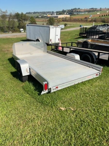 Used USED 2019 Aluma 12' UTV Trailer w/ Slide Out Ramp (69" Long)