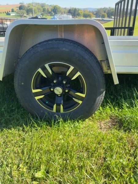 Used USED 2019 Aluma 12' UTV Trailer w/ Slide Out Ramp (69" Long)