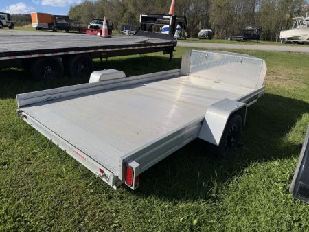 Used USED 2019 Aluma 12' UTV Trailer w/ Slide Out Ramp (69" Long)