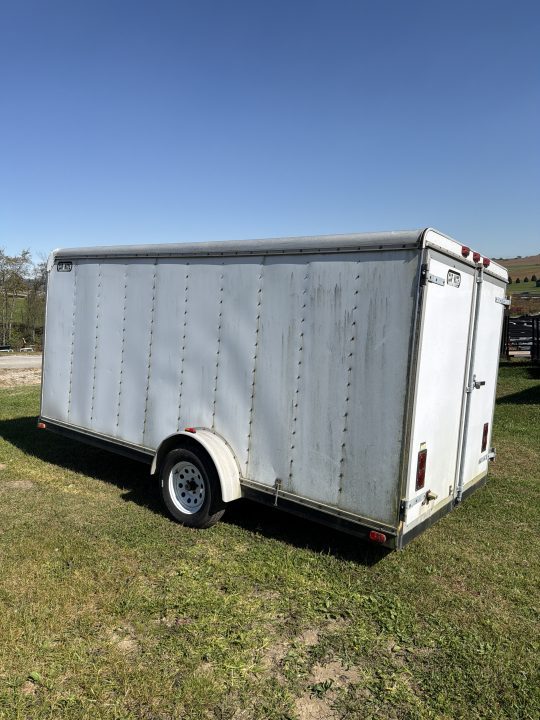 Used USED 2002 Car Mate 7x14 Custom Cargo w/ Barn Doors