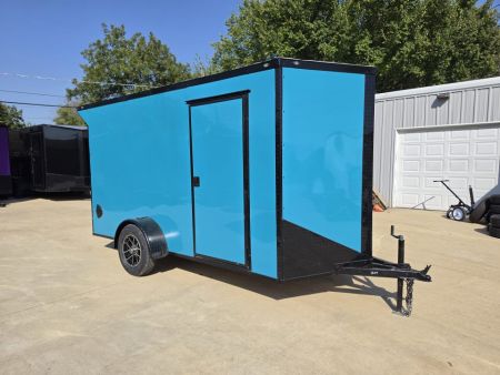 New 2027 New 6x12 SA Screwless Enclosed Trailer | Blackout | Spoiler Package | .08 Exterior | 1270
