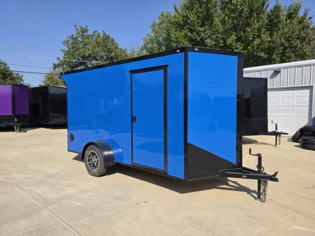 New 2027 New 6x12 SA Screwless Enclosed Trailer | Blackout | Spoiler Package | .08 Exterior | 1271