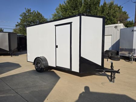 New 2027 New 6x12 SA Screwless Enclosed Trailer | Blackout | .08 Exterior | 1273