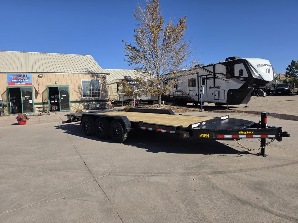 New 2027 Big Tex 21EH-22D3A-MRBK Flatbed Trailer 21K GVWR