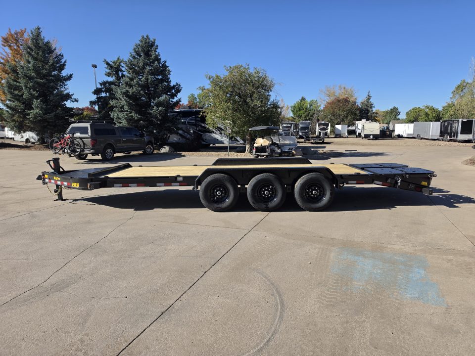 New 2027 Big Tex 21EH-22D3A-MRBK Flatbed Trailer 21K GVWR