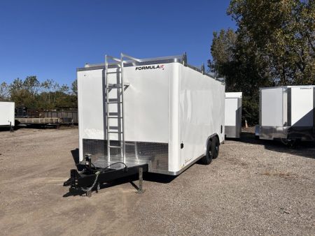 New 2027 Formula Trailers 8.5 X 16 FT ENCLOSED CONTRACTOR TRAILER LADDER RACKS 10K GVWR