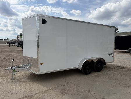 New 2026 ALCOM 7x16 All Aluminum Extra Height Cargo / Enclosed Trailer XLT