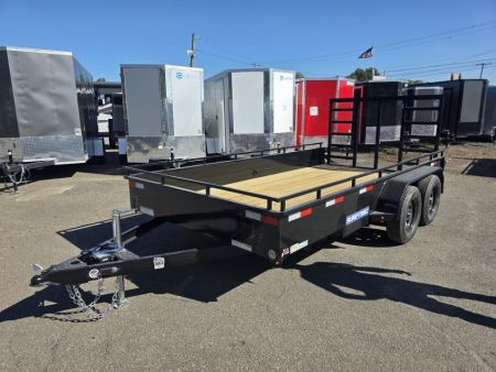 New 2027 Sure-Trac 7X14 7K - STEEL HIGH SIDES Utility Trailer