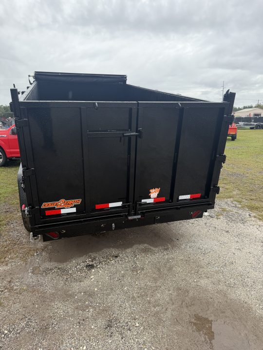 New 2027 Down 2 Earth DTE714DT7B HS Dump Trailer; 48” Sides; 7x14; Rear Barn Door