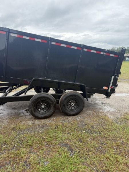 New 2027 Down 2 Earth DTE714DT7B HS Dump Trailer; 48” Sides; 7x14; Rear Barn Door