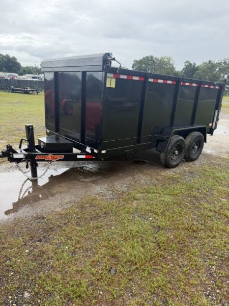 New 2027 Down 2 Earth DTE714DT7B HS Dump Trailer; 48” Sides; 7x14; Rear Barn Door