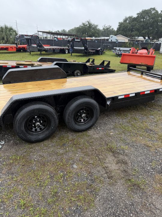New 2027 Down 2 Earth DTE8220WCHT5.2B Car Hauler; Wood Deck; Power Tilt