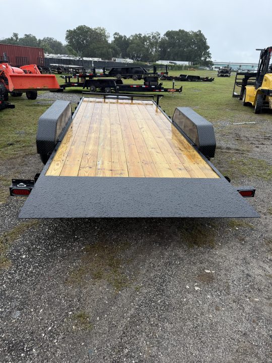 New 2027 Down 2 Earth DTE8220WCHT5.2B Car Hauler; Wood Deck; Power Tilt
