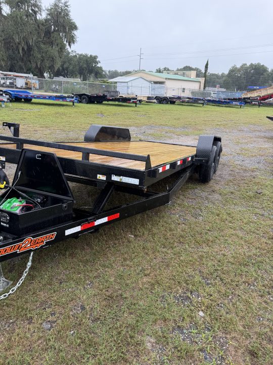 New 2027 Down 2 Earth DTE8220WCHT5.2B Car Hauler; Wood Deck; Power Tilt