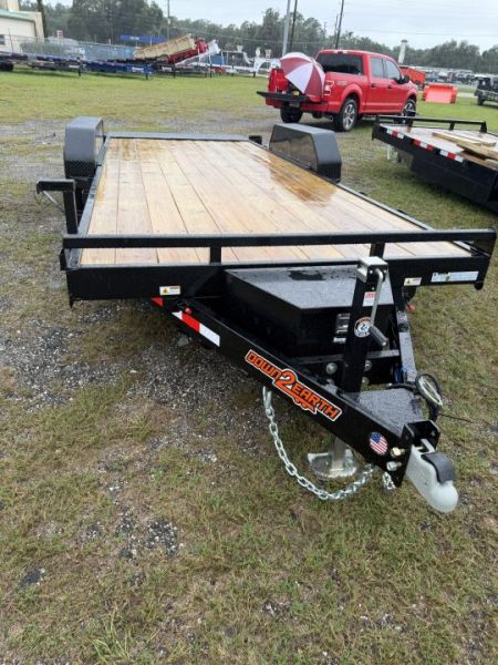 New 2027 Down 2 Earth DTE8220WCHT5.2B Car Hauler; Wood Deck; Power Tilt