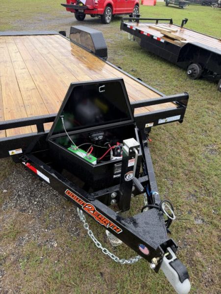 New 2027 Down 2 Earth DTE8220WCHT5.2B Car Hauler; Wood Deck; Power Tilt