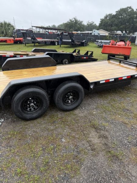 New 2027 Down 2 Earth DTE8220WCHT5.2B Car Hauler; Wood Deck; Power Tilt