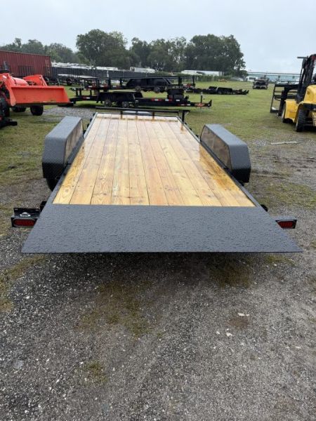 New 2027 Down 2 Earth DTE8220WCHT5.2B Car Hauler; Wood Deck; Power Tilt