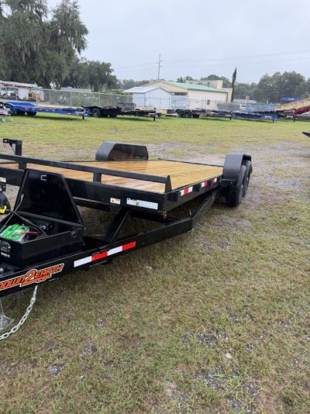 New 2027 Down 2 Earth DTE8220WCHT5.2B Car Hauler; Wood Deck; Power Tilt