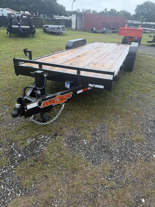 New 2027 Down 2 Earth DTE8222ER8B Equipment Trailer; 82”X22’; Heavy Duty Ramps