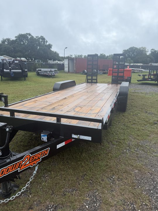New 2027 Down 2 Earth DTE8222ER8B Equipment Trailer; 82”X22’; Heavy Duty Ramps