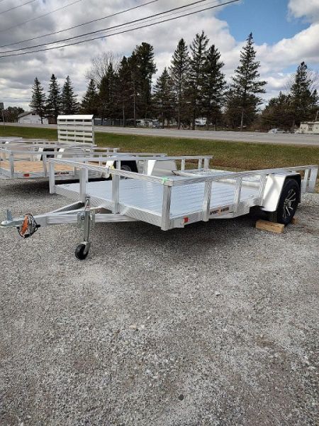 New 2027 Sport Haven AUT7X14D- Deluxe Aluminum Tube Top Utility Trailer