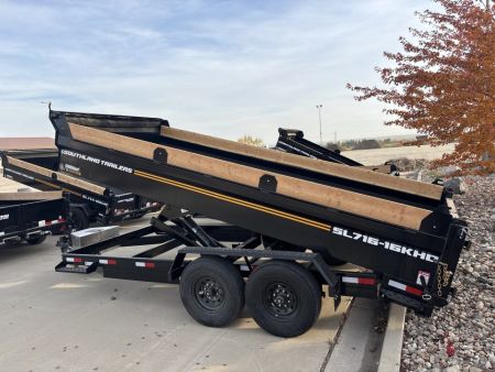 New 2027 Southland Trailers SL716-16KHD Dump Trailer Hydraulic Jack and 14 ply tires