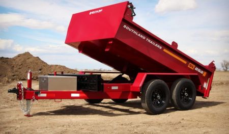 New 2027 Southland Trailers 6x10 Tandem Axle Dump Trailer Double Door Tailgate SL252T-10LB Dump Trailer