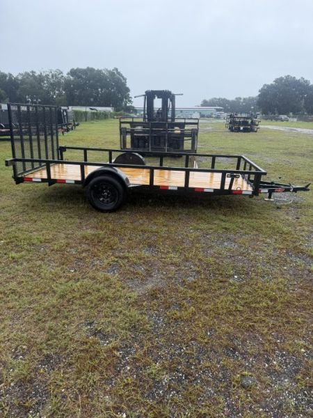 New 2027 Down 2 Earth DTE7614G29 Utility Trailer; 76X14; 48” Rear Gate;
