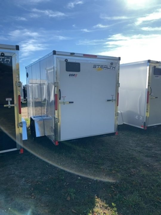 New 2027 Stealth Trailers 6X12 WHITE 6'6" Cargo / Enclosed Trailer