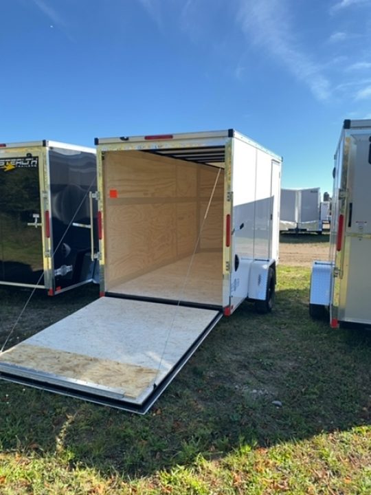 New 2027 Stealth Trailers 6X12 WHITE 6'6" Cargo / Enclosed Trailer
