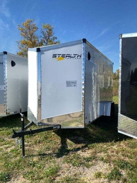 New 2027 Stealth Trailers 6X12 WHITE 6'6  Cargo / Enclosed Trailer