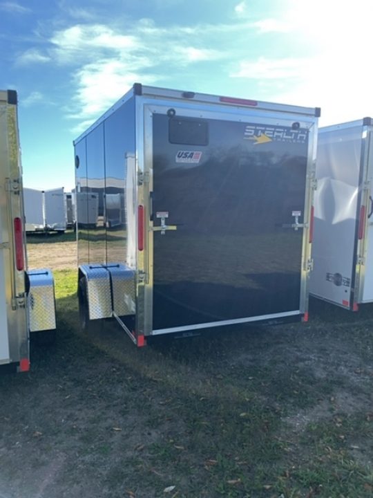 New 2026 Stealth Trailers 6X12 BLACK 6' 6" Cargo / Enclosed Trailer