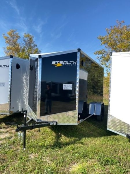 New 2026 Stealth Trailers 6X12 BLACK 6' 6  Cargo / Enclosed Trailer
